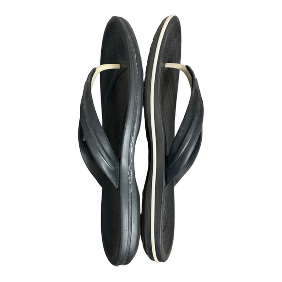Crocs Crocband Womens Size 10 Mens 8 Black Casual Slip On Flip Flop Sandal *Read - Picture 7 of 9